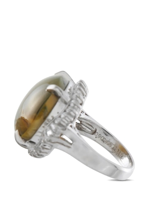 LB Exclusive cat's eye and diamond ring - Silver