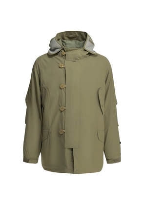 DAIWA PIER39 hooded toggle-fastening coat - Green