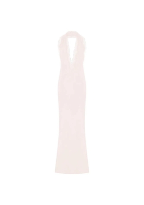 16Arlington Malena lace-trimmed satin dress - Pink