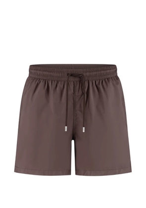 Fedeli Madeira drawstring fish-clip swim shorts - Brown
