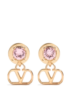 Valentino Garavani VLogo Signature earrings in metal and Swarovski® crystals - Gold