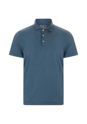 Fedeli short-sleeved polo shirt - Blue