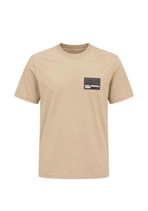 Karl Lagerfeld Jeans logo-patch T-shirt - Neutrals