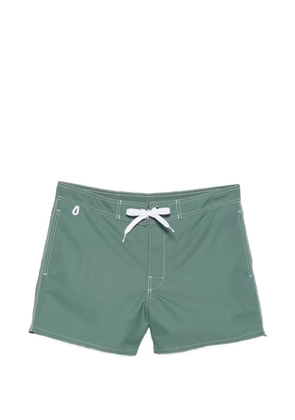 Sundek logo-patch swim shorts - Green