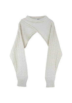 SONIA CARRASCO pointelle-knit sweater - Neutrals