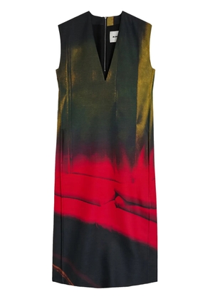 Jil Sander printed midi dress - Black