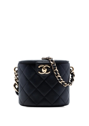 CHANEL Pre-Owned 2019 CC Lambskin Elegant Chain Case vanity bag - Black
