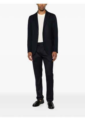 Berwich pleated tapered trousers - Blue