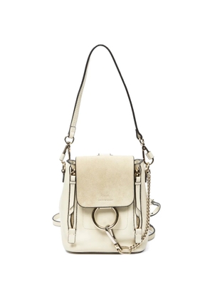 Chloé Pre-Owned Faye ring-detail backpack - White