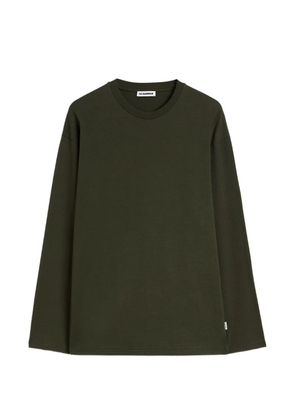 Jil Sander long-sleeve crew-neck T-shirt - Green