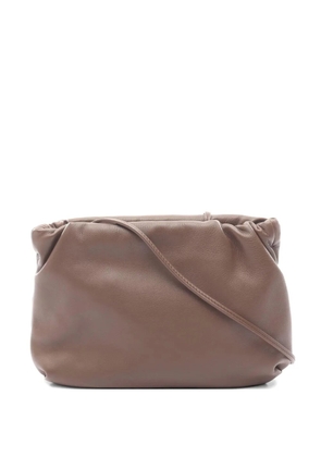 The Row Pre-Owned 2020s Bourse gathered-detail clutch bag - Brown