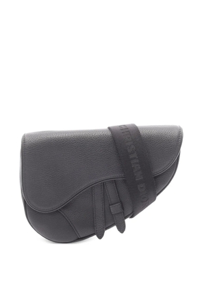 Christian Dior Pre-Owned 2020s Saddle leather shoulder bag - Black