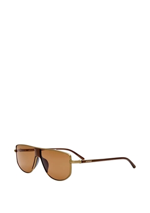 Jacquemus Corsa pilot sunglasses - Gold