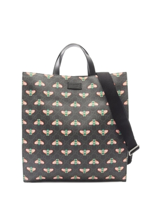 Gucci Pre-Owned GG Supreme Bee two-way tote bag - Black