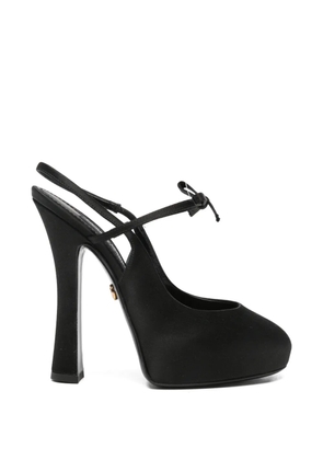 Dolce & Gabbana Pre-Owned bow-detail slingback pumps - Black