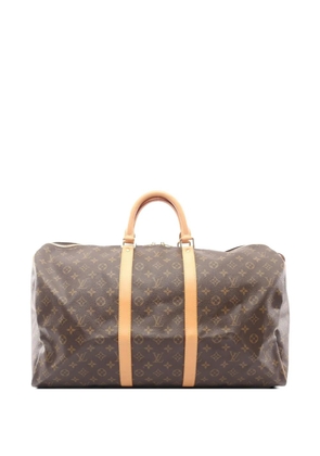 Louis Vuitton Pre-Owned 2001 Keepall 55 Monogram Boston bag - Brown