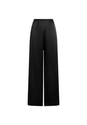 LESET Barb satin wide-leg trousers - Black