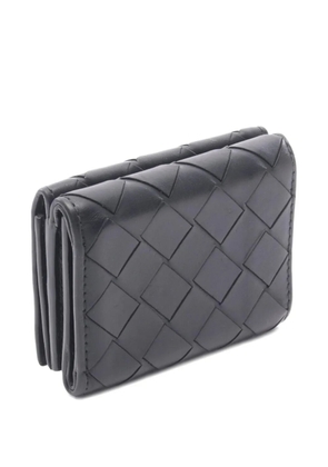 Bottega Veneta Pre-Owned 2000s Intrecciato trifold wallet - Black