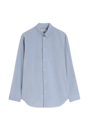 Jil Sander button-down chest-pocket shirt - Blue