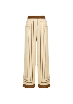 Nicholas Sandra printed palazzo pants - Neutrals