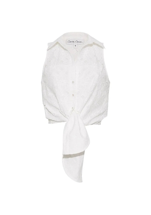 Cara Cara Highland eyelet-embroidered shirt - White
