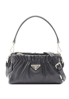 Prada Pre-Owned ruched shoulder bag - Black