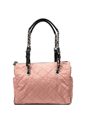 Prada Pre-Owned quilted chain-link tote bag - Pink