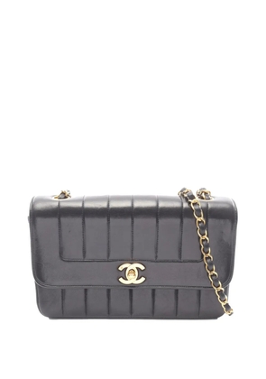 CHANEL Pre-Owned 1994-1996 Medium Lambskin Mademoiselle Flap shoulder bag - Black