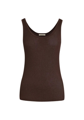 12 STOREEZ Lattice tank top - Brown