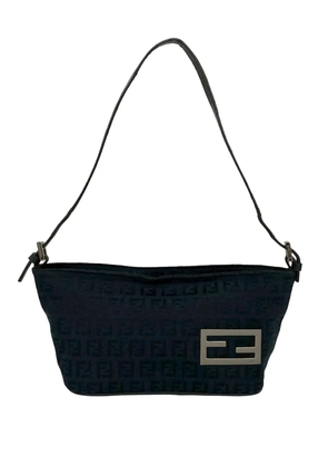 Fendi Pre-Owned 2000-2010 Zucchino Canvas shoulder bag - Black