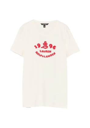 Lauren Ralph Lauren embroidered-logo T-shirt - Neutrals