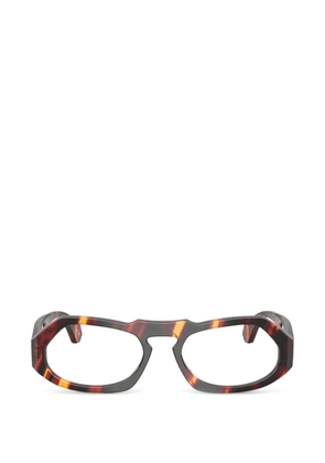 Alain Mikli geometric-frame glasses - Brown