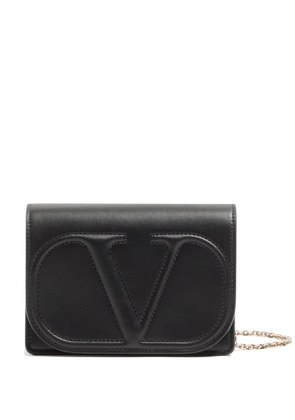 Valentino Garavani pouch with VLogo Walk calfskin chain - Black