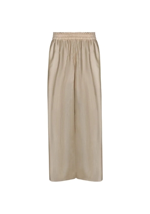 Blanca Vita elasticated-waistband trousers - Neutrals