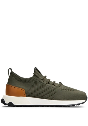 Tod's panelled knit sneakers - Green