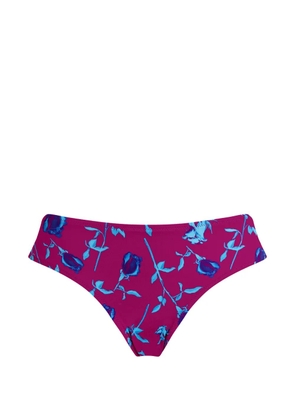 Vilebrequin rose-print bikini bottoms - Purple