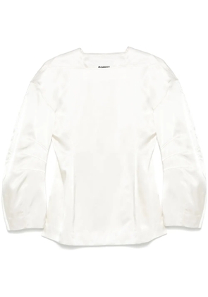 Jil Sander satin blouse - White