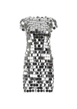 Rabanne Sparkle Disc mini dress - Silver