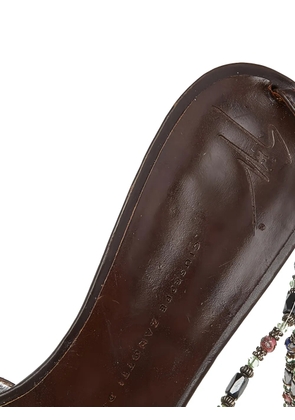 Giuseppe Zanotti embellished chain sandals - Brown