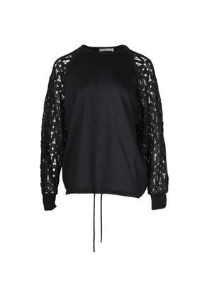 Chloé Vintage lace-sleeve sweater - Black