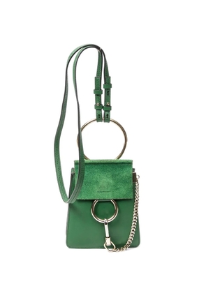 Chloé Pre-Owned small Faye leather shoulder bag - Green