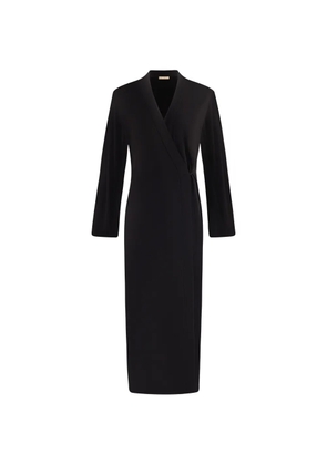 12 STOREEZ Daphne wrap-style maxi dress - Black
