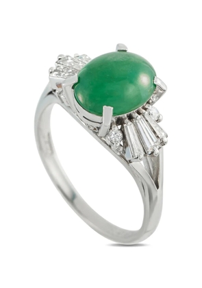 LB Exclusive jade and diamond ring - Silver