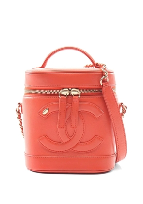 CHANEL Pre-Owned 2019 Coco Mark vanity bag - Orange