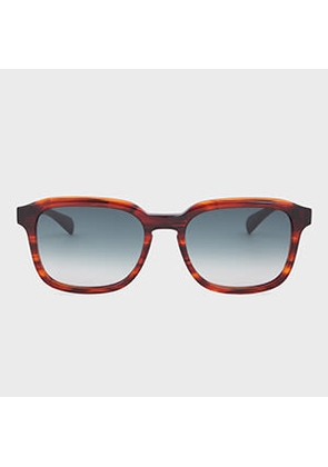 Paul Smith Striped Red 'Parfett' Sunglasses Multicolour