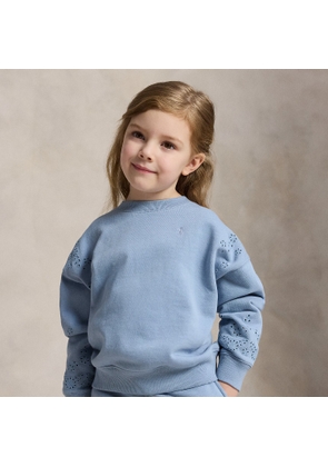 Eyelet French Terry Sweatshirt
