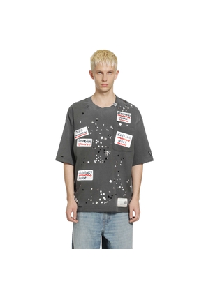 Embellished Sticker T-Shirt