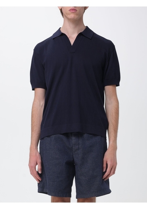 PAOLO PECORA Polo Shirt Men color Indigo