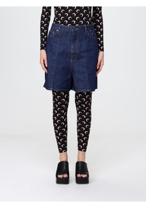 MARINE SERRE Shorts Woman color Blue