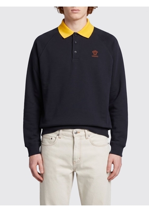 VERSACE Polo Shirt Men color Navy
